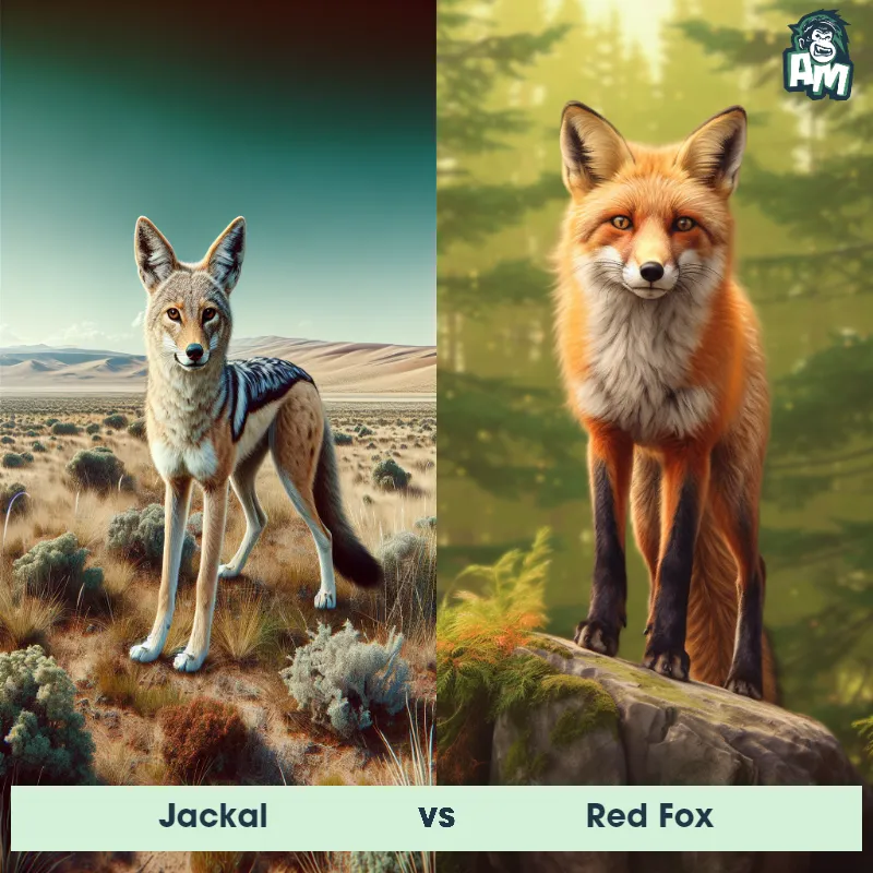 Jackal vs Red Fox - Animal Matchup