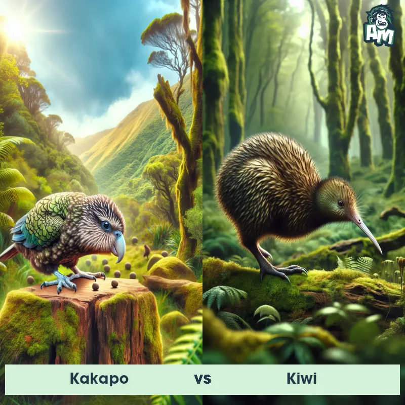 Kakapo vs Kiwi - Animal Matchup