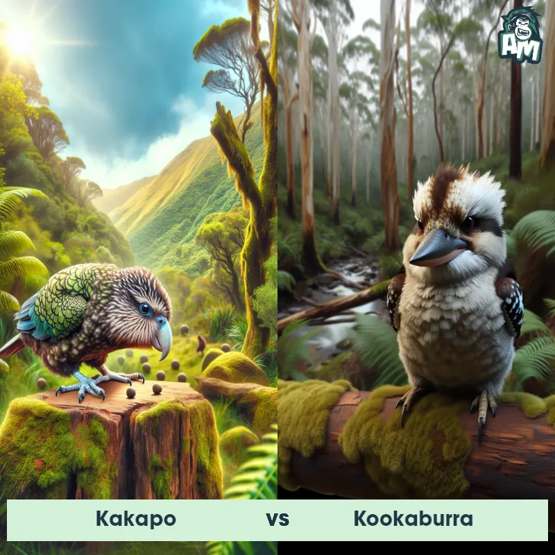 Kakapo vs Kookaburra - Animal Matchup
