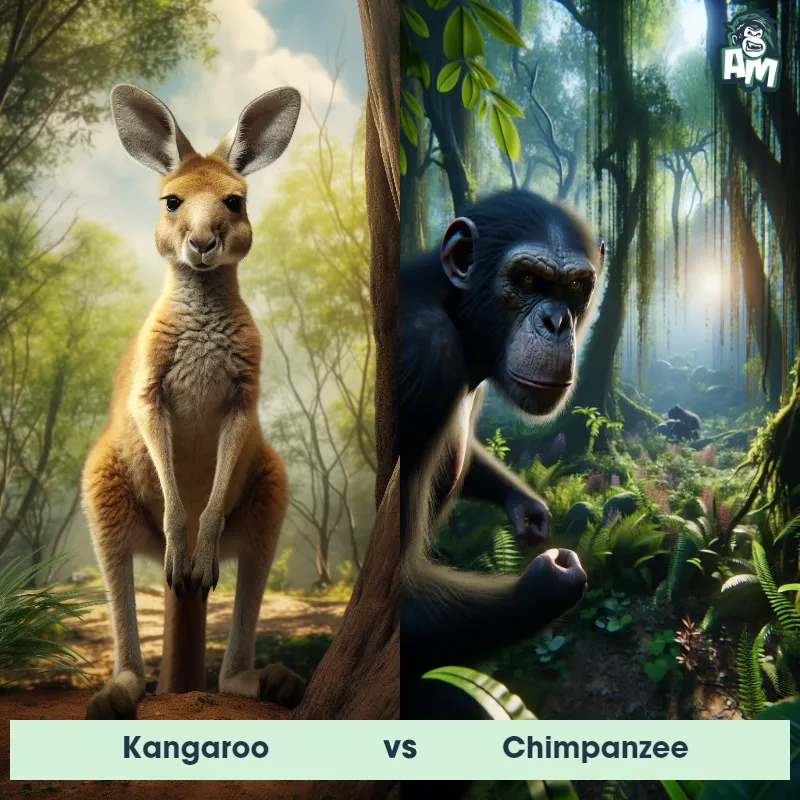 Kangaroo vs Chimpanzee - Animal Matchup