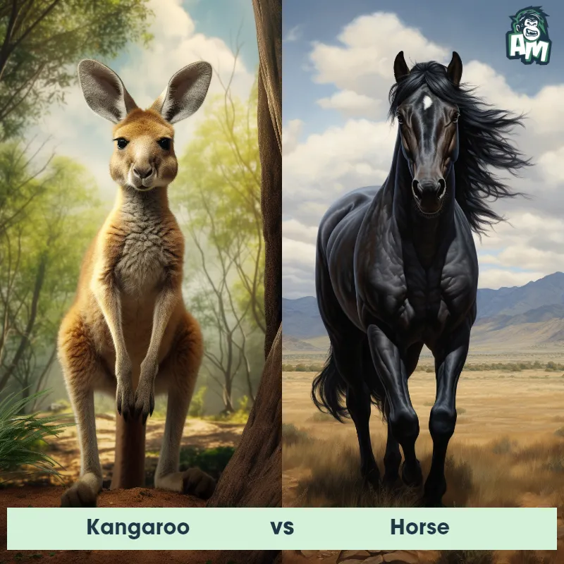 Kangaroo vs Horse - Animal Matchup