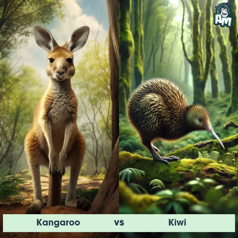 Kangaroo vs Kiwi - Animal Matchup