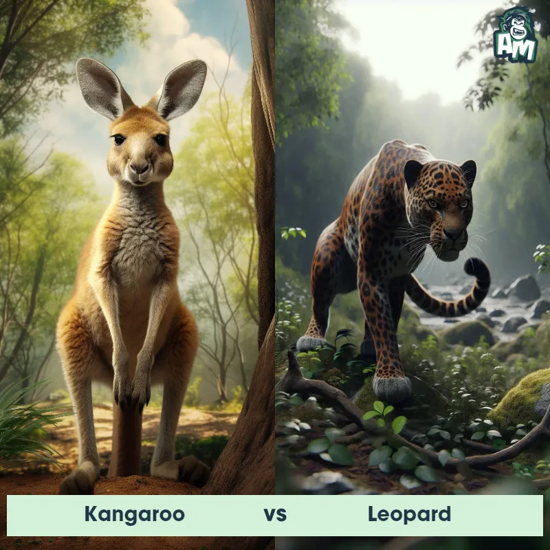 Kangaroo vs Leopard - Animal Matchup