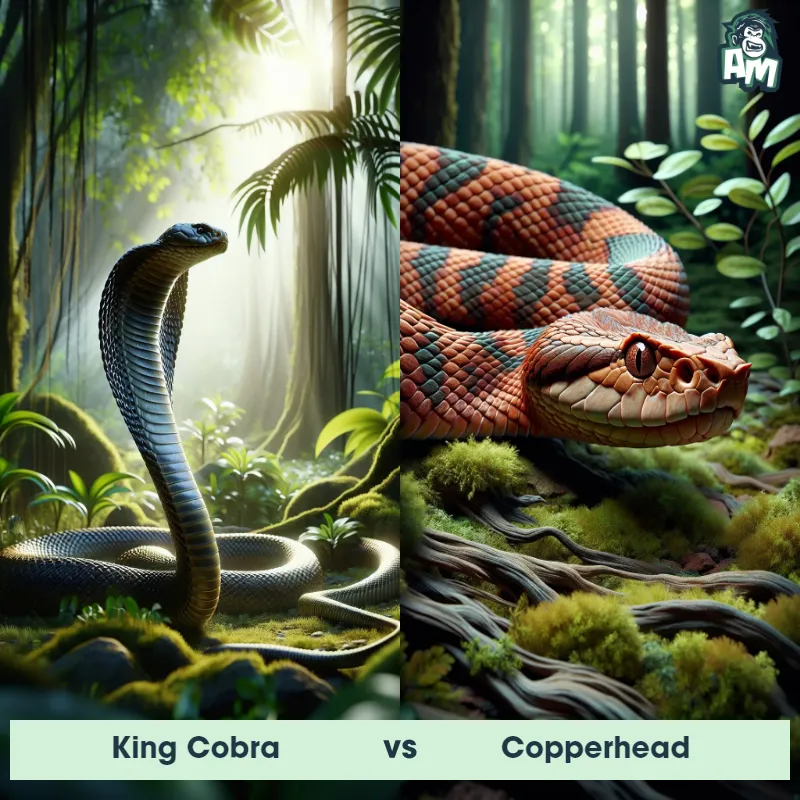 King Cobra vs Copperhead - Animal Matchup