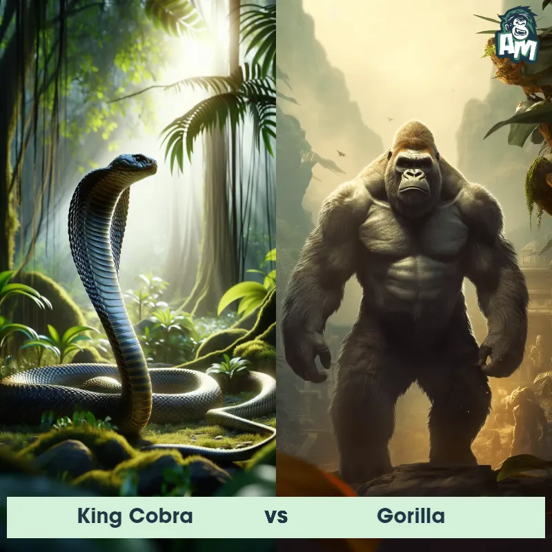 King Cobra vs Gorilla - Animal Matchup