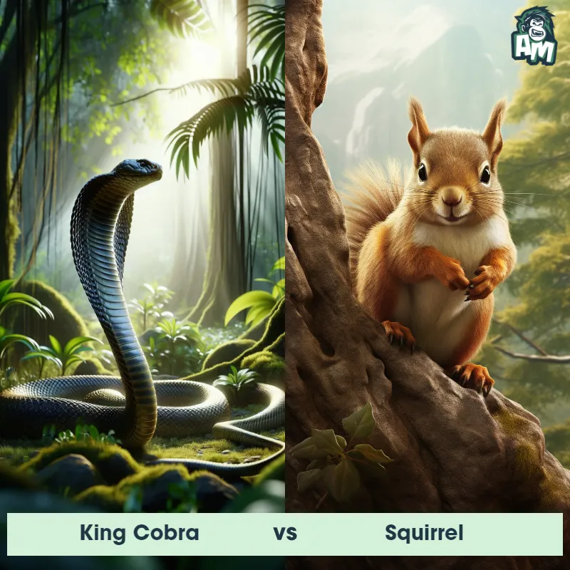 King Cobra vs Squirrel - Animal Matchup