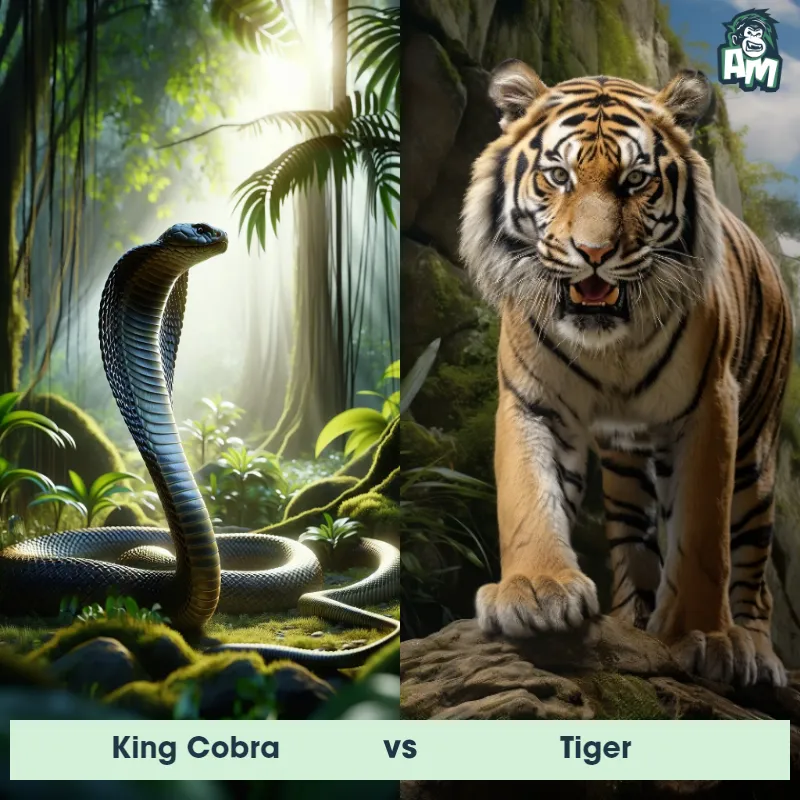 King Cobra vs Tiger - Animal Matchup