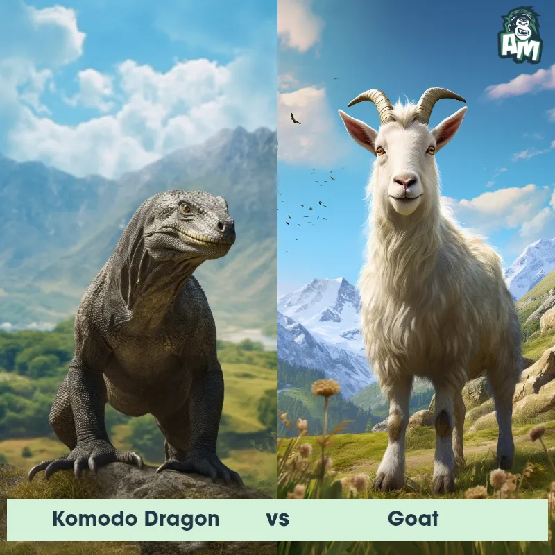 Komodo Dragon vs Goat - Animal Matchup