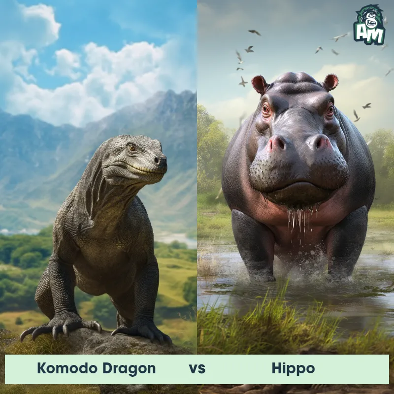 Komodo Dragon vs Hippo - Animal Matchup