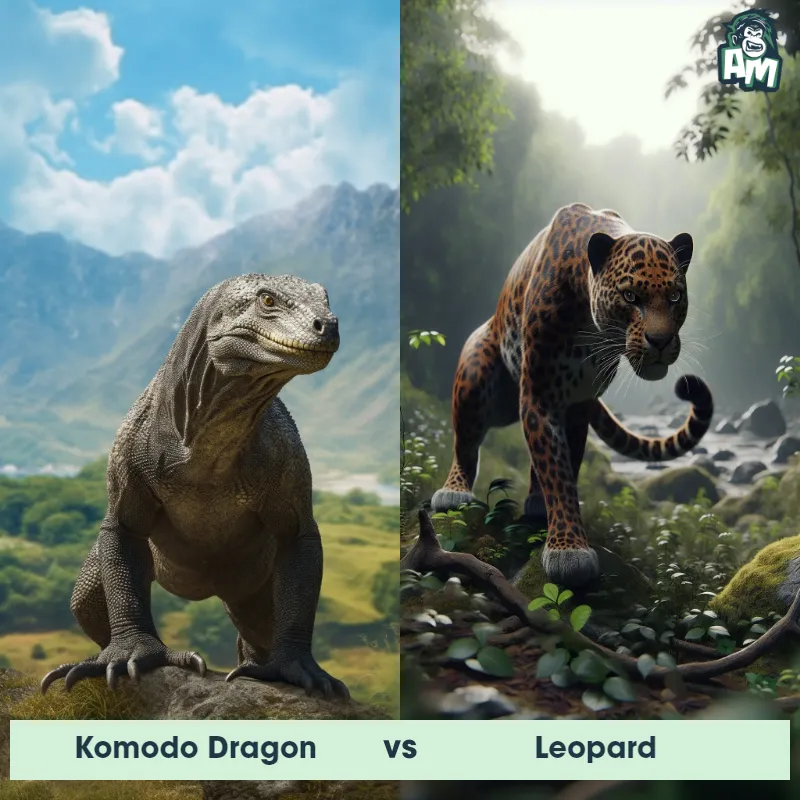 Komodo Dragon vs Leopard - Animal Matchup