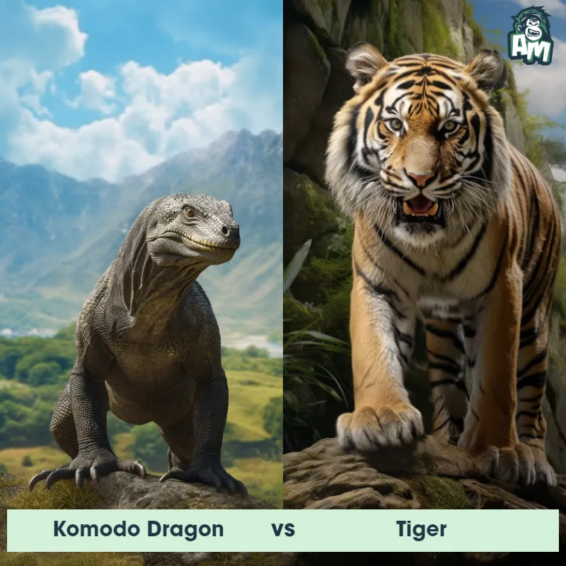 Komodo Dragon vs Tiger - Animal Matchup