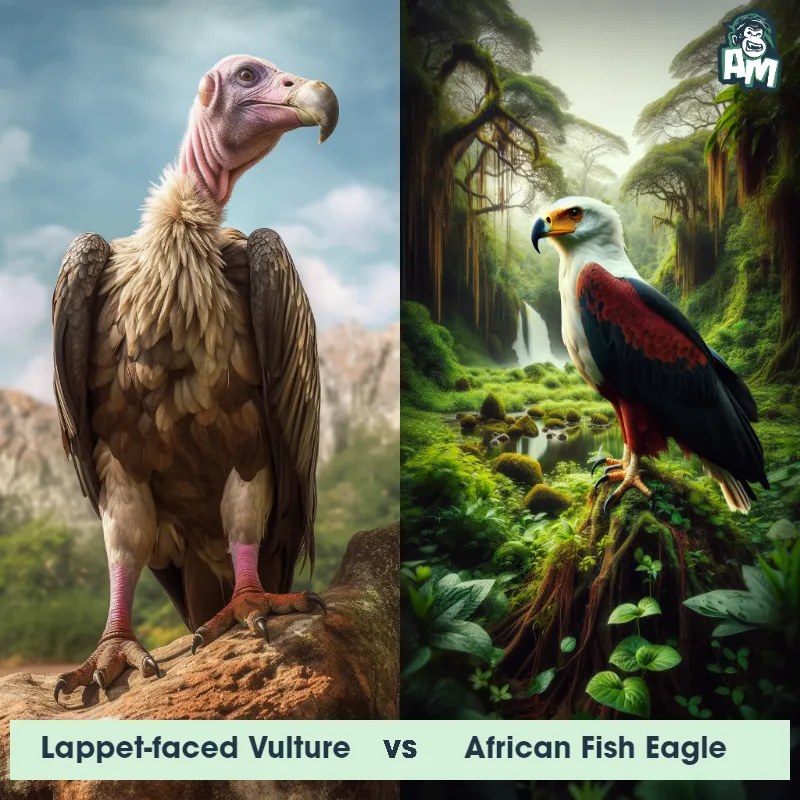 Lappet-faced Vulture vs African Fish Eagle - Animal Matchup