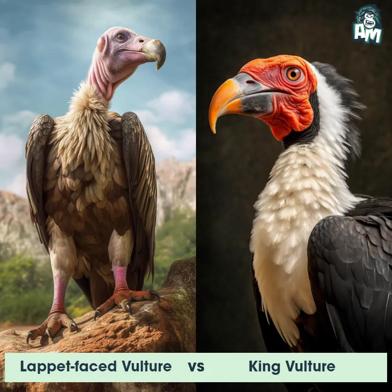 Lappet-faced Vulture vs King Vulture - Animal Matchup
