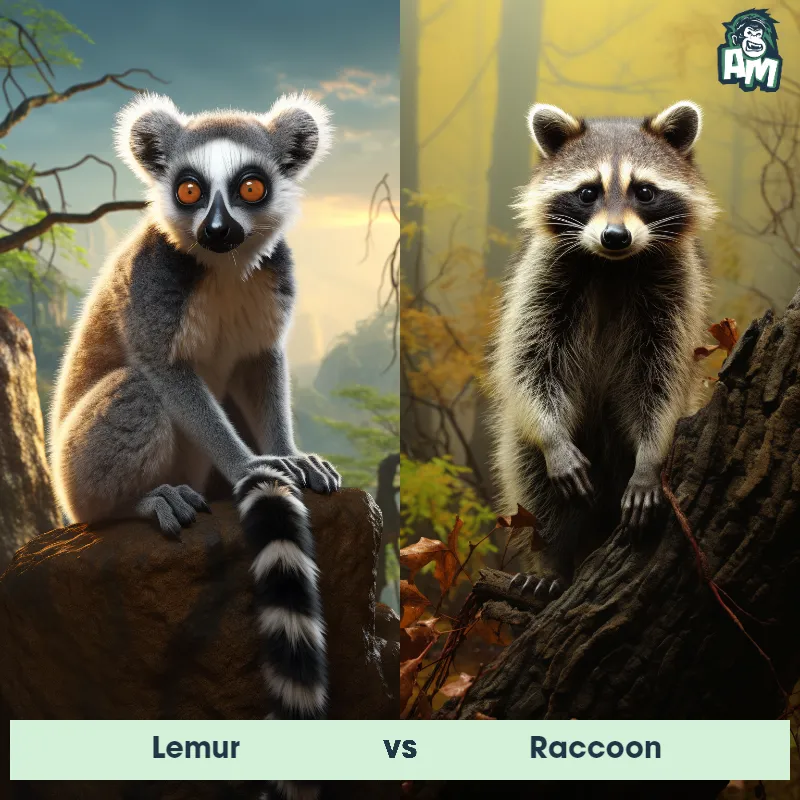 Lemur vs Raccoon - Animal Matchup