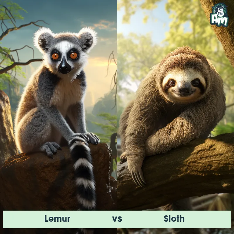 Lemur vs Sloth - Animal Matchup