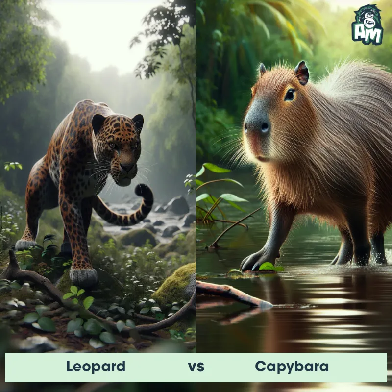 Leopard vs Capybara - Animal Matchup