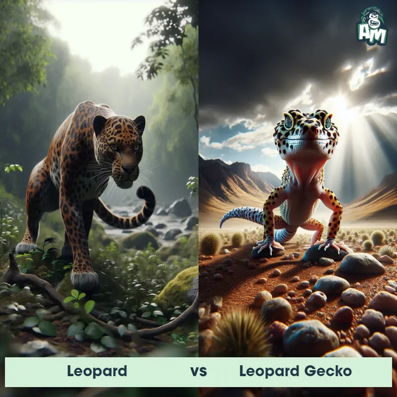 Leopard vs Leopard Gecko - Animal Matchup