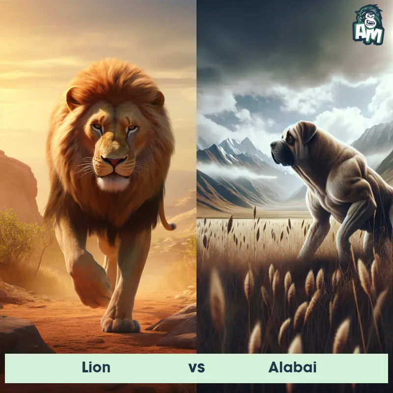 Lion vs Alabai - Animal Matchup