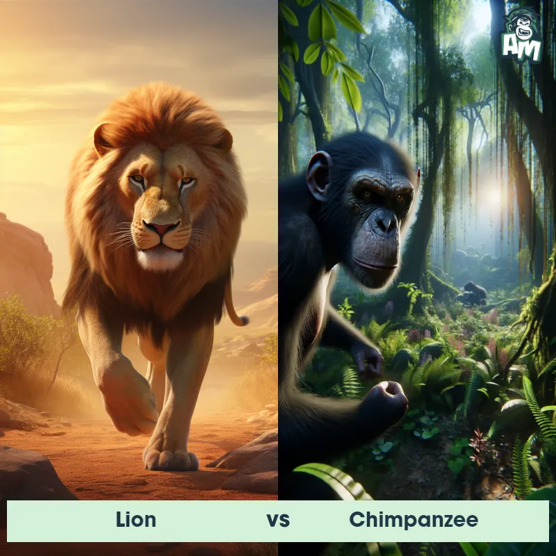 Lion vs Chimpanzee - Animal Matchup