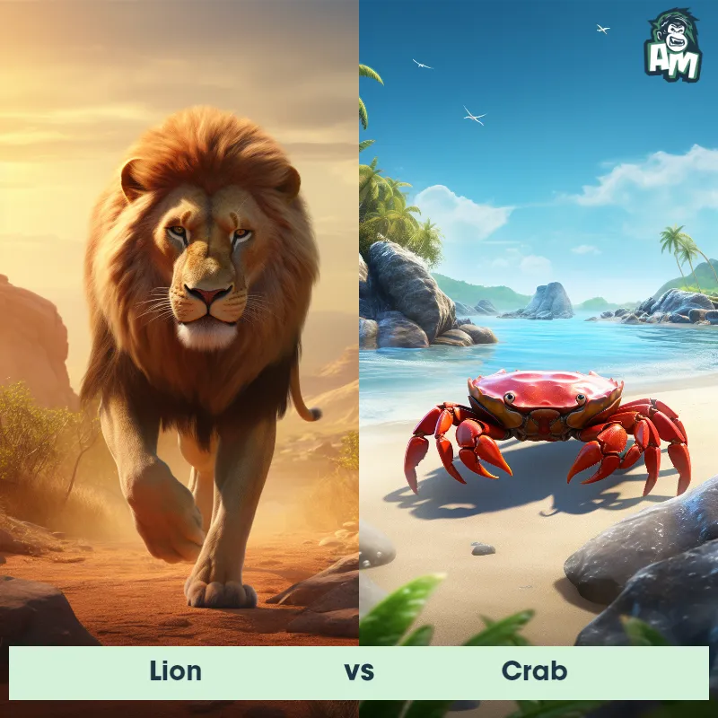Lion vs Crab - Animal Matchup