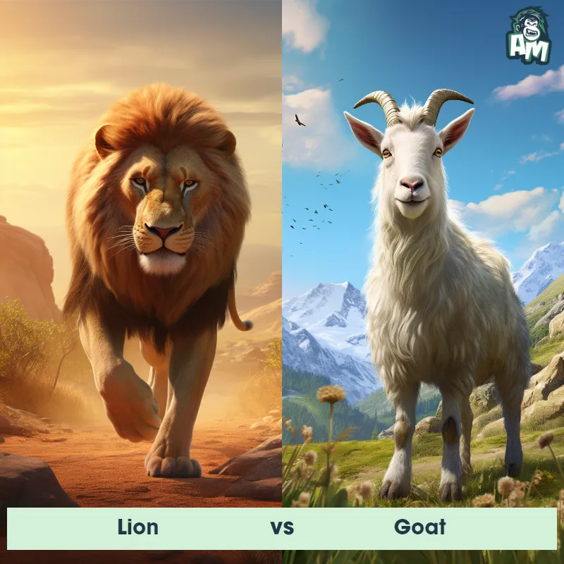 Lion vs Goat - Animal Matchup