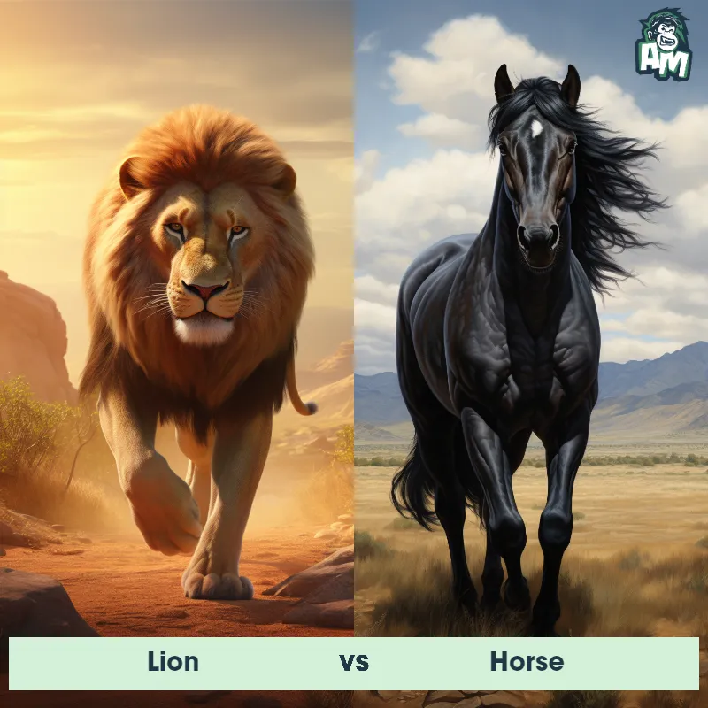 Lion vs Horse - Animal Matchup
