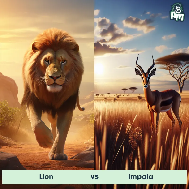 Lion vs Impala - Animal Matchup