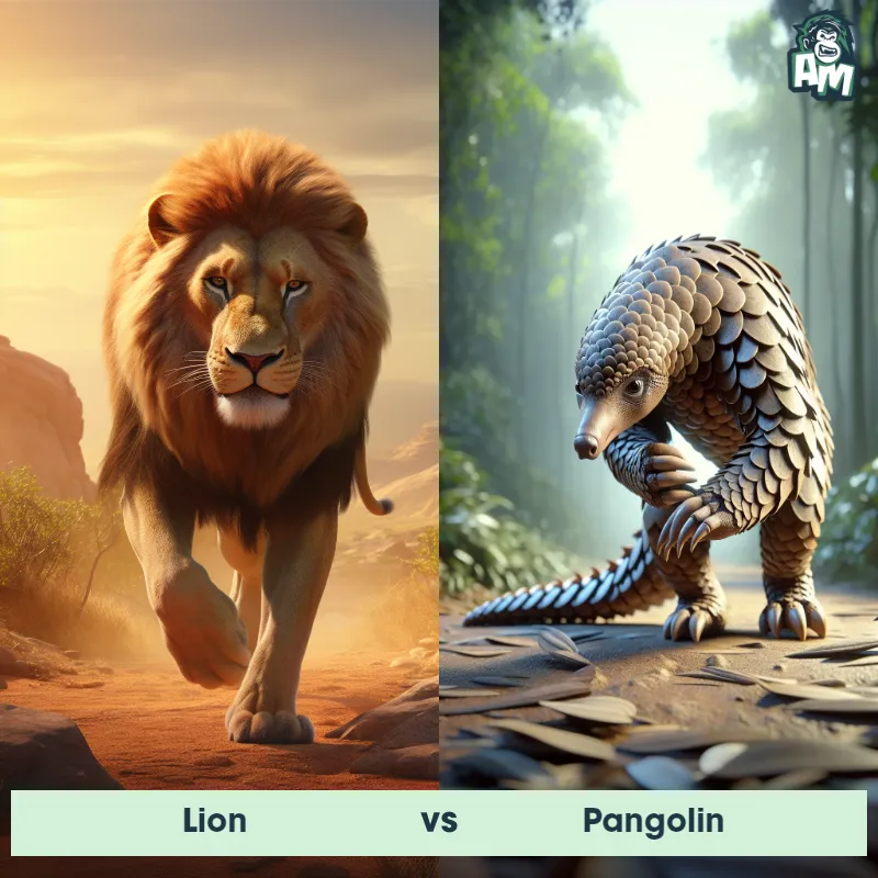 Lion vs Pangolin - Animal Matchup