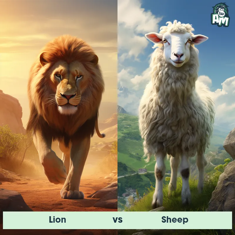 Lion vs Sheep - Animal Matchup