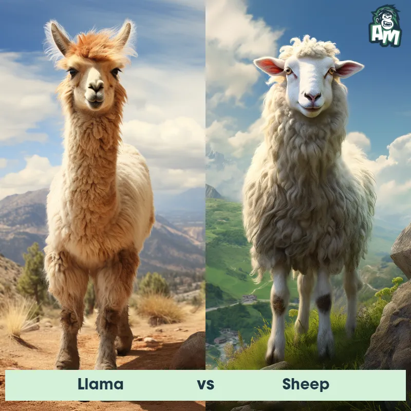 Llama vs Sheep - Animal Matchup