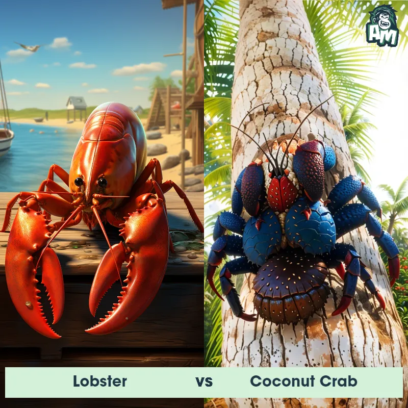 Lobster vs Coconut Crab - Animal Matchup