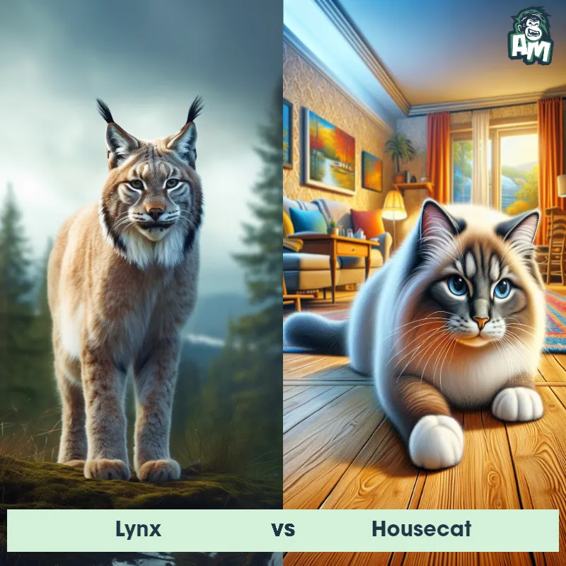 Lynx vs Housecat - Animal Matchup
