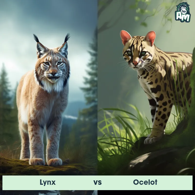 Lynx vs Ocelot - Animal Matchup