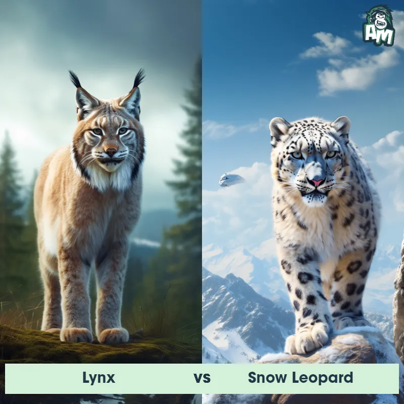 Lynx vs Snow Leopard - Animal Matchup