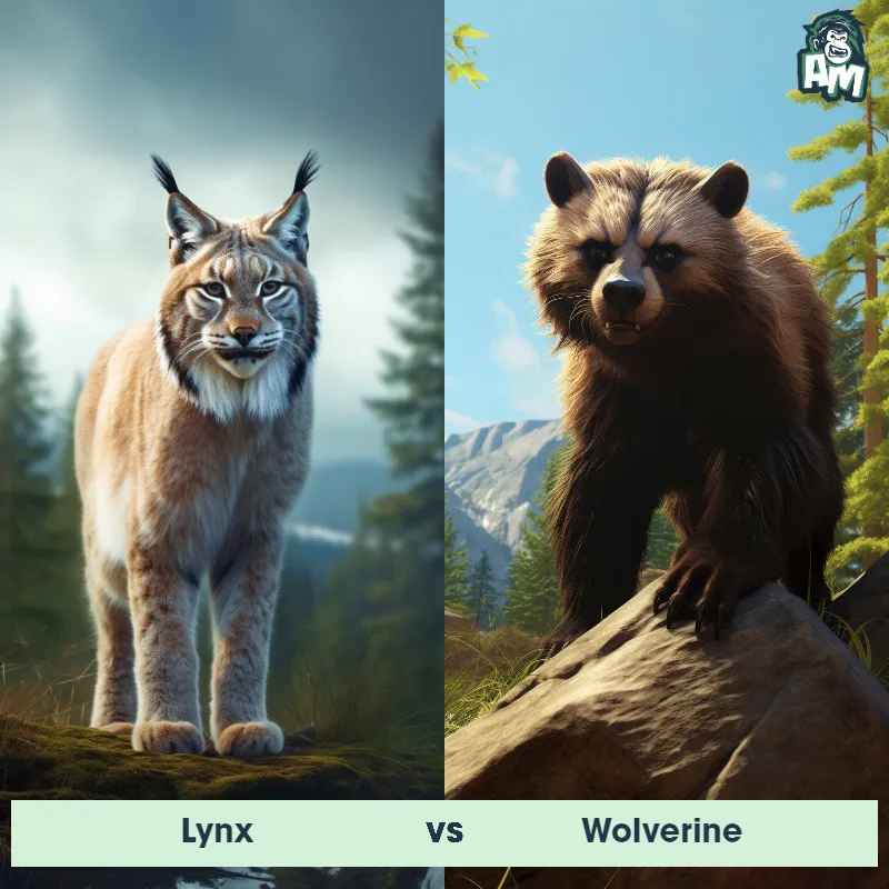 Lynx vs Wolverine - Animal Matchup
