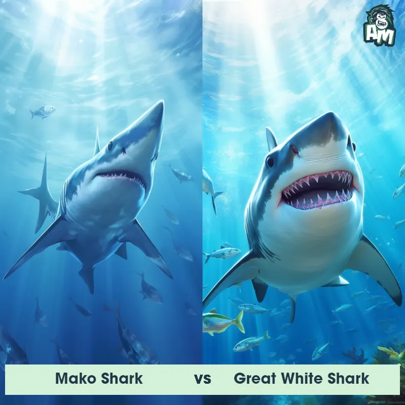 Mako Shark vs Great White Shark - Animal Matchup