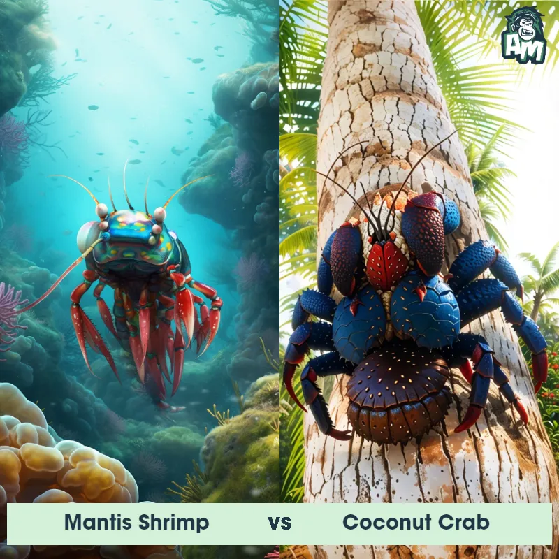 Mantis Shrimp vs Coconut Crab - Animal Matchup