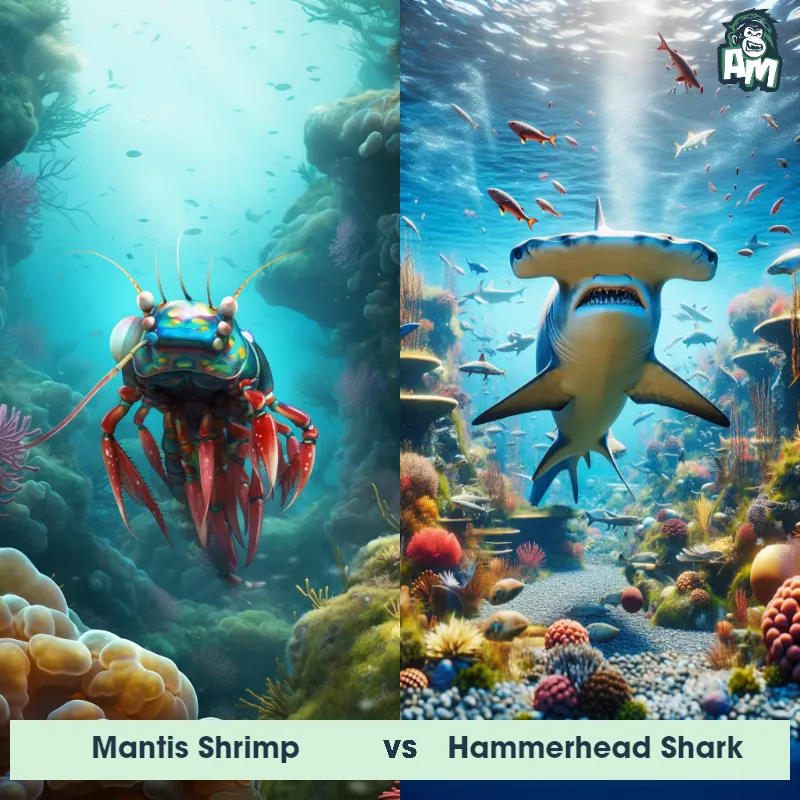 Mantis Shrimp vs Hammerhead Shark - Animal Matchup