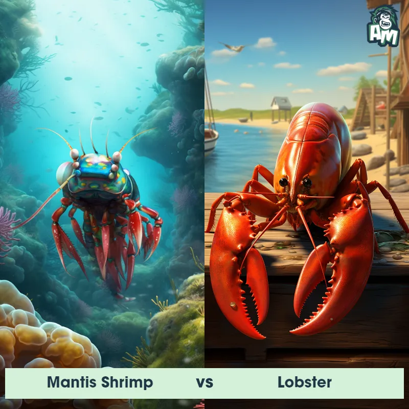 Mantis Shrimp vs Lobster - Animal Matchup