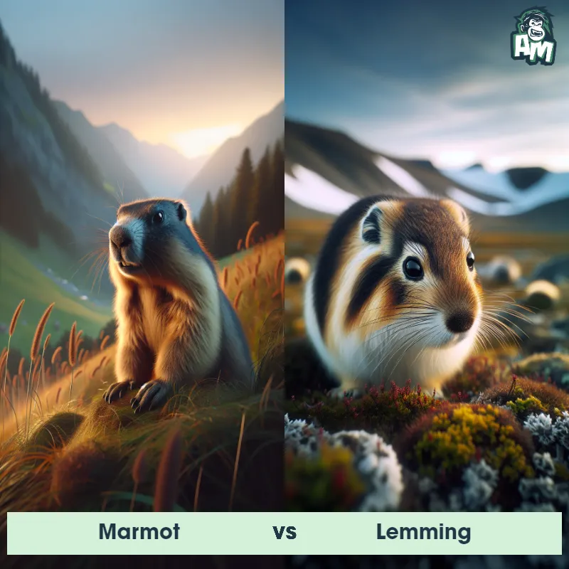 Marmot vs Lemming - Animal Matchup