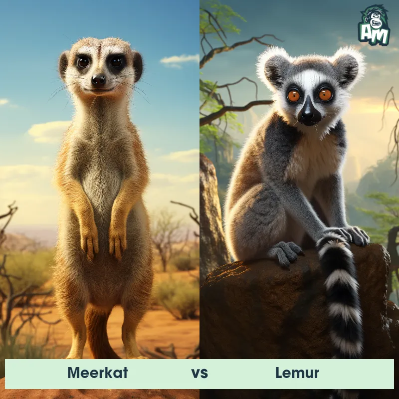 Meerkat vs Lemur - Animal Matchup