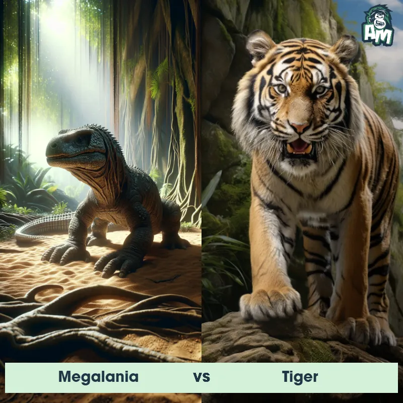 Megalania vs Tiger - Animal Matchup