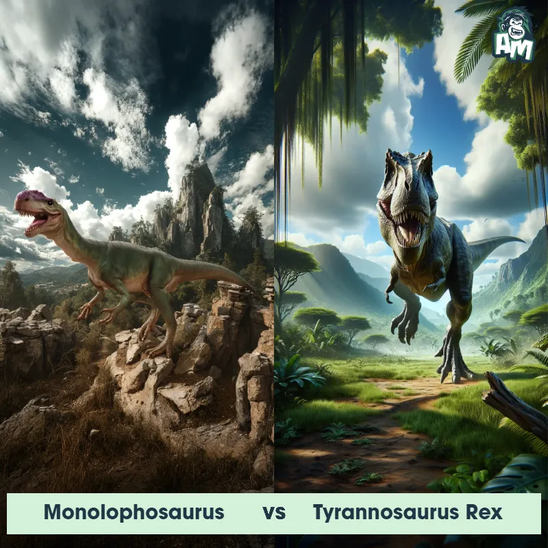 Monolophosaurus vs Tyrannosaurus Rex - Animal Matchup