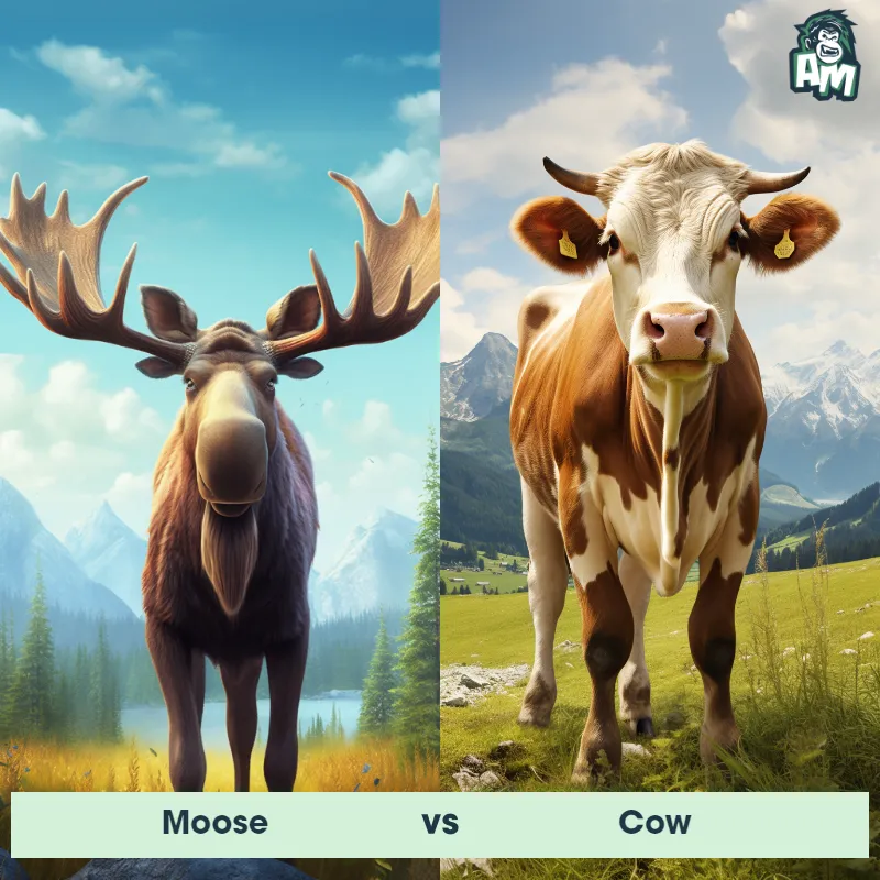 Moose vs Cow - Animal Matchup