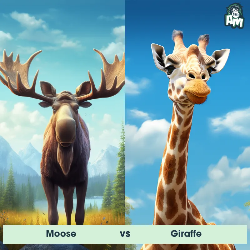 Moose vs Giraffe - Animal Matchup
