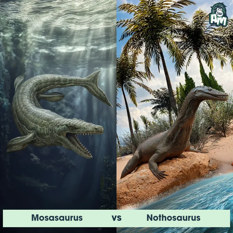 Mosasaurus vs Nothosaurus - Animal Matchup