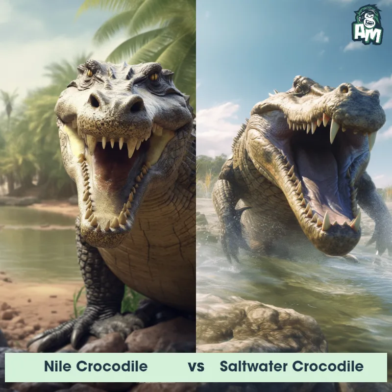 Nile Crocodile vs Saltwater Crocodile - Animal Matchup