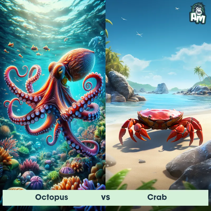Octopus vs Crab - Animal Matchup