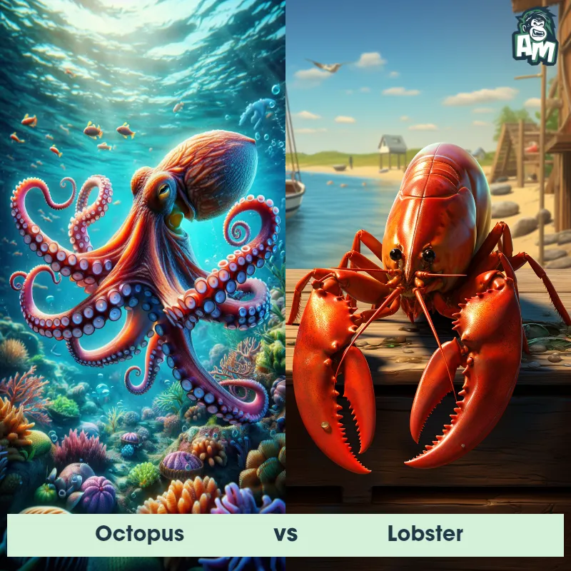 Octopus vs Lobster - Animal Matchup