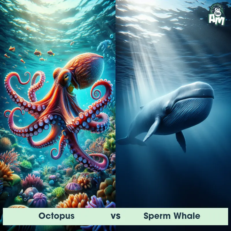 Octopus vs Sperm Whale - Animal Matchup